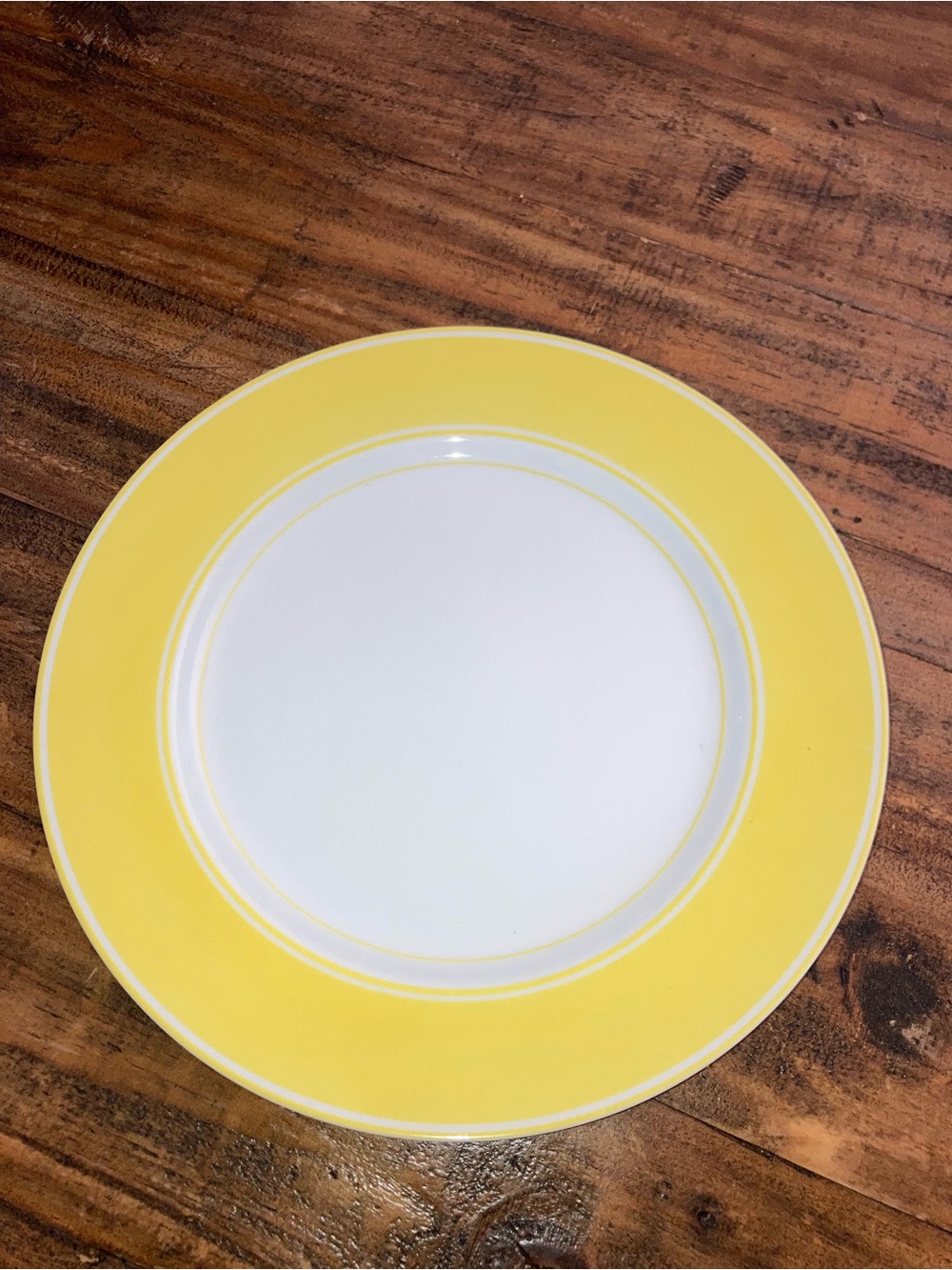 Fitz and Floyd yellow Dinner Plate